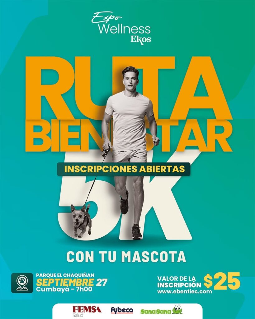 RUTA BIENESTAR 5K con tu mascota