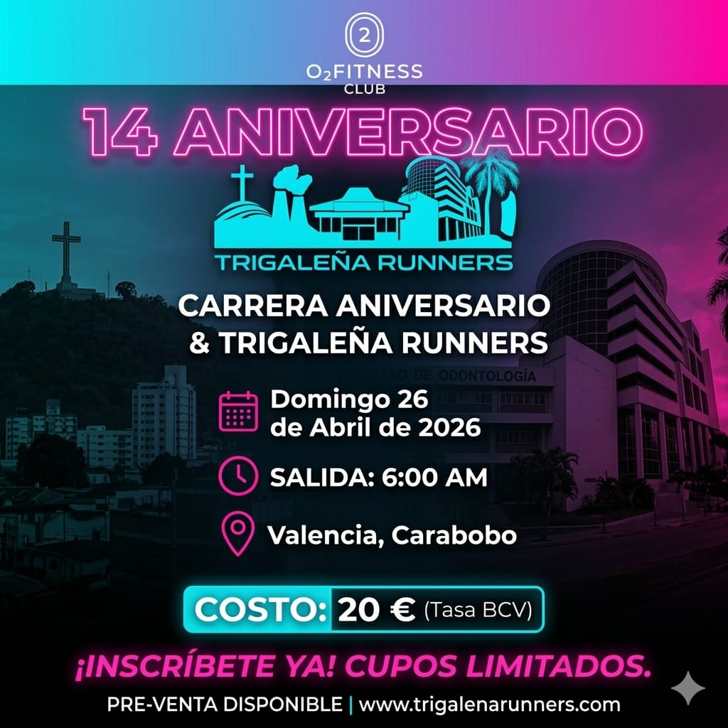 Carrera aniversario 10K Trigaleña & O2Fitness